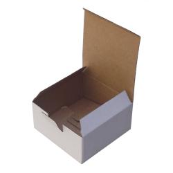 Kutu 13,5x13,5x6,5 cm Amerikan Kilit Beyaz