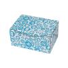 Alış Veriş Desenli Kutu 15,5x11x7,5 cm Mavi Ofset Baskı