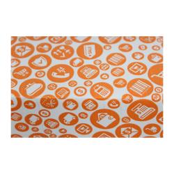 Kutu 22,5x12x8 cm Turuncu Renkli