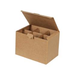 Bardak Kutusu 25x17x17 cm Seperatörlü Amerikan Kilit Kraft