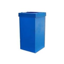 Geri Dönüşüm Atık Kutusu 35x35x70 cm Mavi Plastik