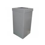 Geri Dönüşüm Atık Kutusu 35x35x70 cm Gri Plastik