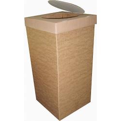 Kağıt Atık Kutusu 35,5x35,5x70 cm Kraft Karton