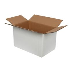 40x25x25 cm Çift Oluklu Beyaz Koli