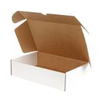 43,5x30,5x13,5 cm A3 Kutu Beyaz Çift Oluklu