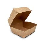 190x110x70 mm Hamburger Kutusu Kraft Karton Baskısız 1000 Adet